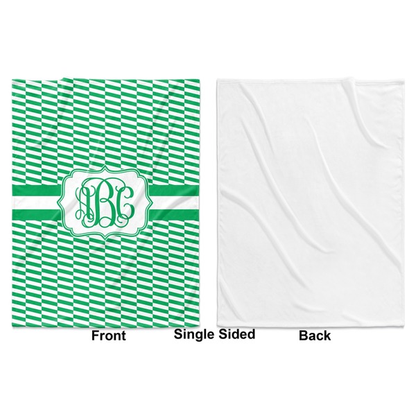 Zig Zag Baby Blanket (Single Side - Printed Front, White Back)