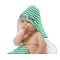 Zig Zag Baby Hooded Towel on Child