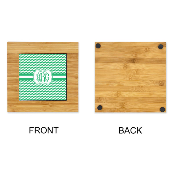 Zig Zag Bamboo Trivet with 6" Tile - APPROVAL