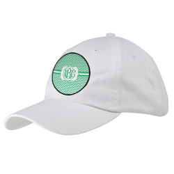 Zig Zag Baseball Cap - White (Personalized)