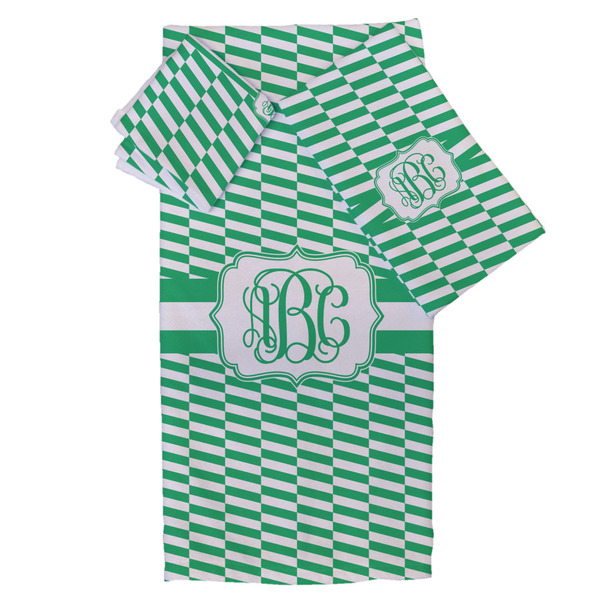 Custom Zig Zag Bath Towel Set - 3 Pcs (Personalized)
