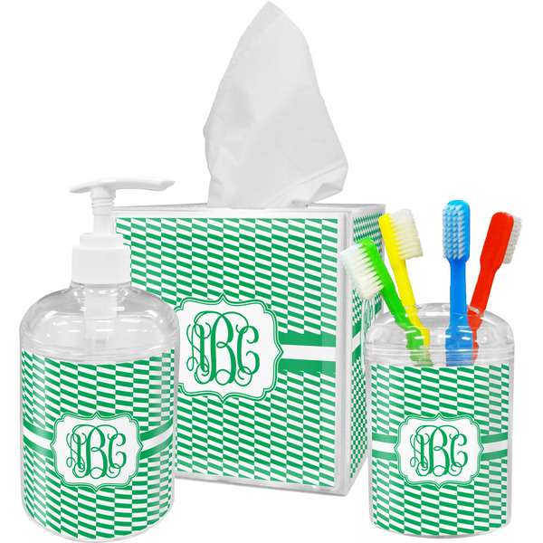 Zig Zag Bathroom Accessories Set (Personalized)