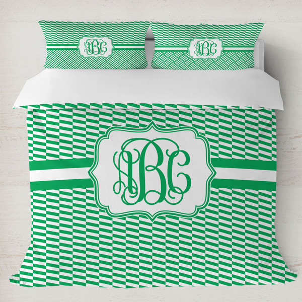 Custom Zig Zag Duvet Cover Set - King (Personalized)