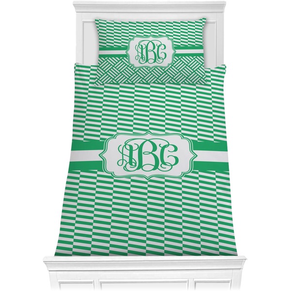 Custom Zig Zag Comforter Set - Twin XL (Personalized)