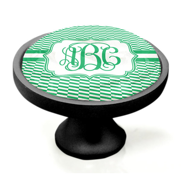 Zig Zag Black Custom Cabinet Knob (Side)
