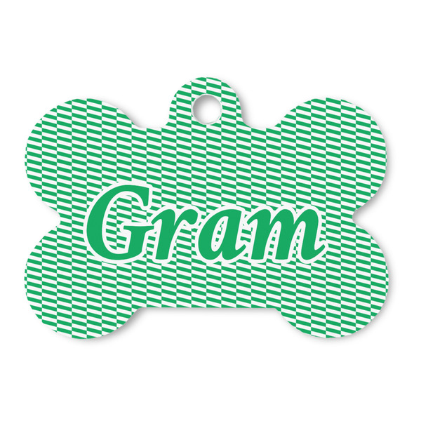 Custom Zig Zag Bone Shaped Dog ID Tag (Personalized)