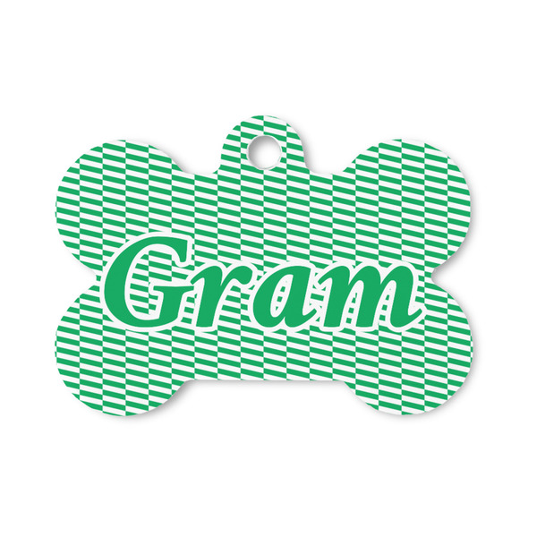 Custom Zig Zag Bone Shaped Dog ID Tag - Small (Personalized)