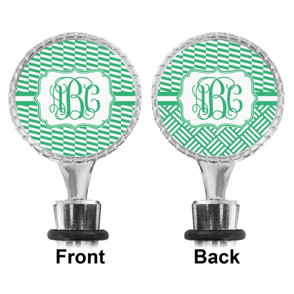 Zig Zag Bottle Stopper - Front and Back