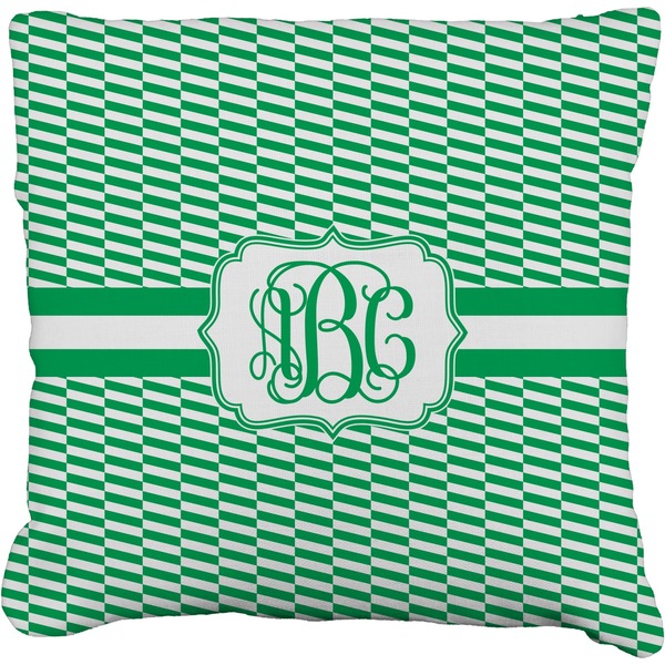 Custom Zig Zag Faux-Linen Throw Pillow 16" (Personalized)