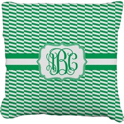 Zig Zag Faux-Linen Throw Pillow 18" (Personalized)