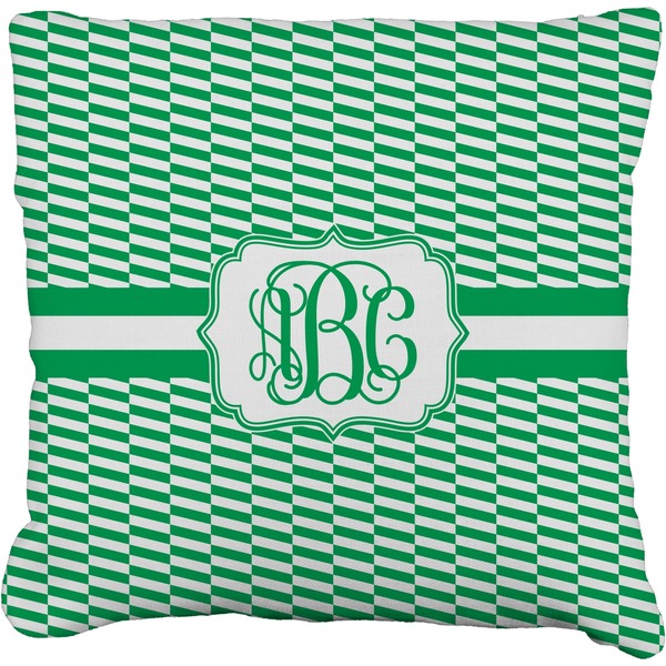 Custom Zig Zag Faux-Linen Throw Pillow 18" (Personalized)