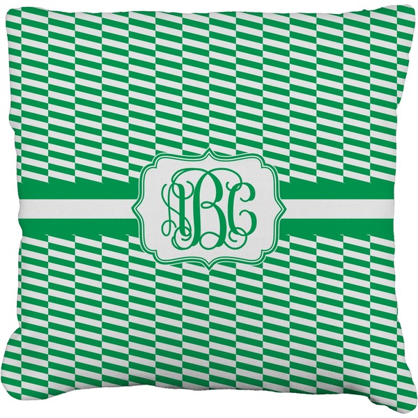 Custom Zig Zag Faux-Linen Throw Pillow 20" (Personalized)