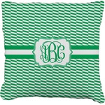 Zig Zag Faux-Linen Throw Pillow 26" (Personalized)