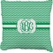 Zig Zag Faux-Linen Throw Pillow (Personalized)
