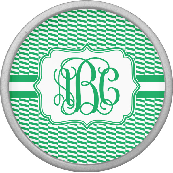 Zig Zag Cabinet Knob - Nickel - Front