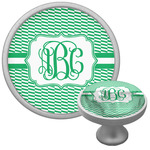 Zig Zag Cabinet Knob (Silver) (Personalized)