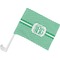 Zig Zag Car Flag - Small w/ Monogram