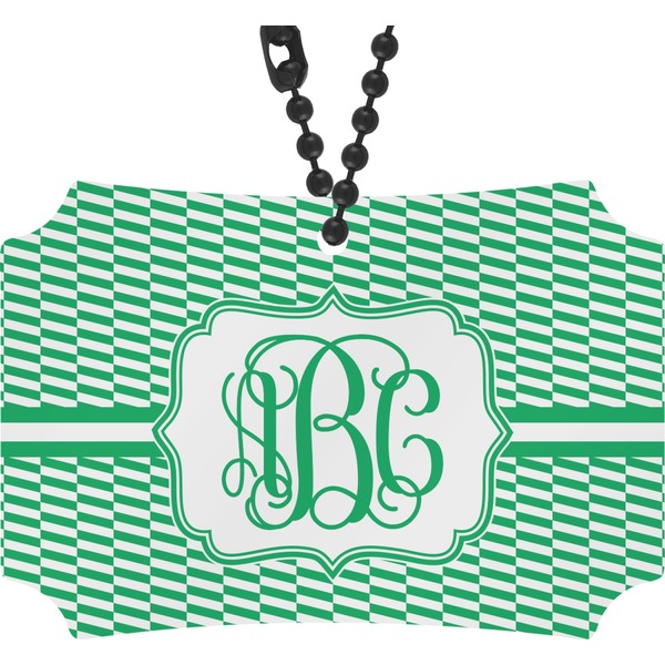 Custom Zig Zag Rear View Mirror Ornament (Personalized)