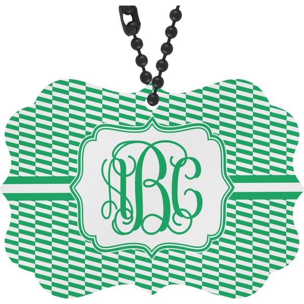 Custom Zig Zag Rear View Mirror Charm (Personalized)