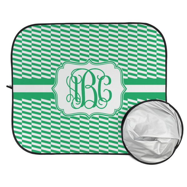 Zig Zag Car Sun Shades - FOLDED & UNFOLDED