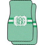 Zig Zag Car Floor Mats (Front Seat) (Personalized)