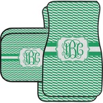 Zig Zag Car Floor Mats Set - 2 Front & 2 Back (Personalized)
