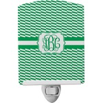 Zig Zag Ceramic Night Light (Personalized)