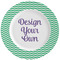 Zig Zag Ceramic Dinner Plates (Set of 4) (Personalized)
