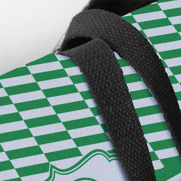 Zig Zag Closeup of Tote w/Black Handles