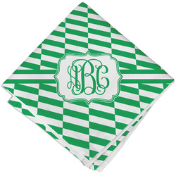 Zig Zag Cloth Cocktail Napkin - Single w/ Monogram