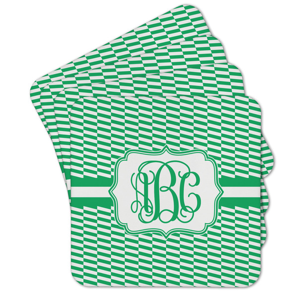 Custom Zig Zag Cork Coaster - Set of 4 w/ Monogram