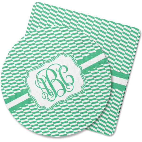 Custom Zig Zag Rubber Backed Coaster (Personalized)