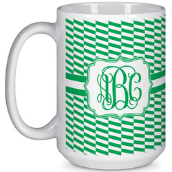Zig Zag 15 Oz Coffee Mug - White (Personalized)