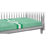 Zig Zag Crib Fitted Sheet (Personalized)