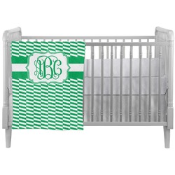 Zig Zag Crib Comforter / Quilt (Personalized)