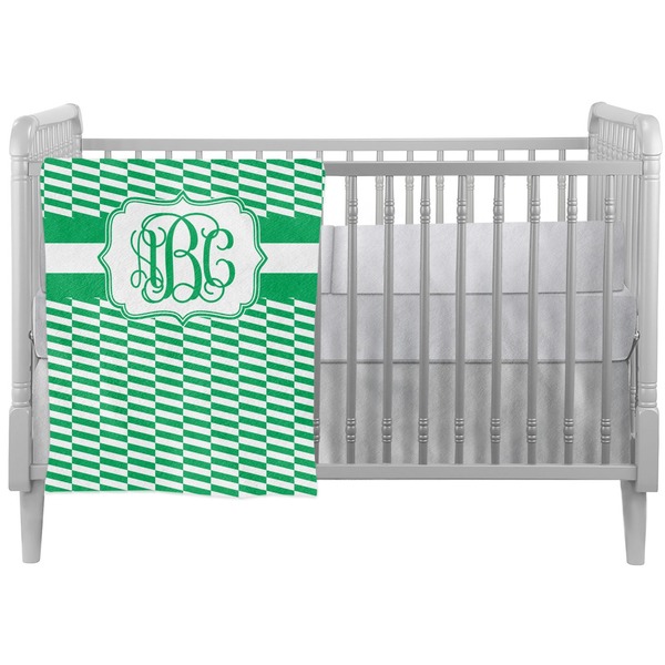Custom Zig Zag Crib Comforter / Quilt (Personalized)