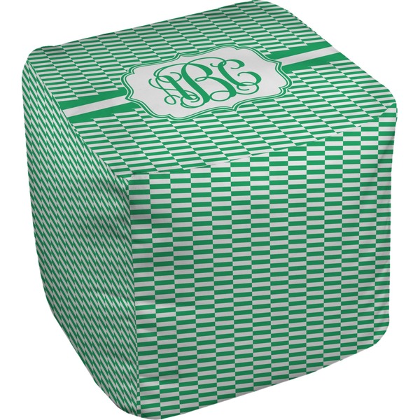 Custom Zig Zag Cube Pouf Ottoman (Personalized)