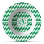 Zig Zag Plastic Bowl - Microwave Safe - Composite Polymer (Personalized)