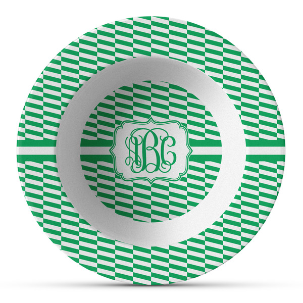 Custom Zig Zag Plastic Bowl - Microwave Safe - Composite Polymer (Personalized)
