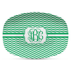 Zig Zag Plastic Platter - Microwave & Oven Safe Composite Polymer (Personalized)