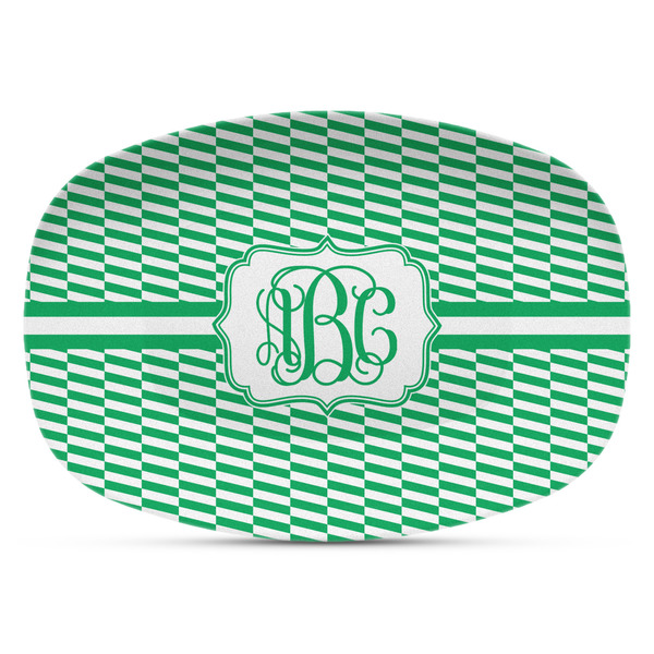 Custom Zig Zag Plastic Platter - Microwave & Oven Safe Composite Polymer (Personalized)