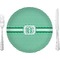 Zig Zag 10" Glass Lunch / Dinner Plates - Single or Set (Personalized)