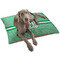Zig Zag Dog Bed - Large w/ Monogram