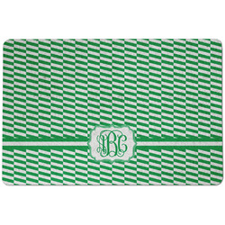 Zig Zag Dog Food Mat w/ Monogram