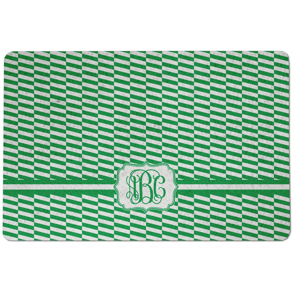 Custom Zig Zag Dog Food Mat w/ Monogram