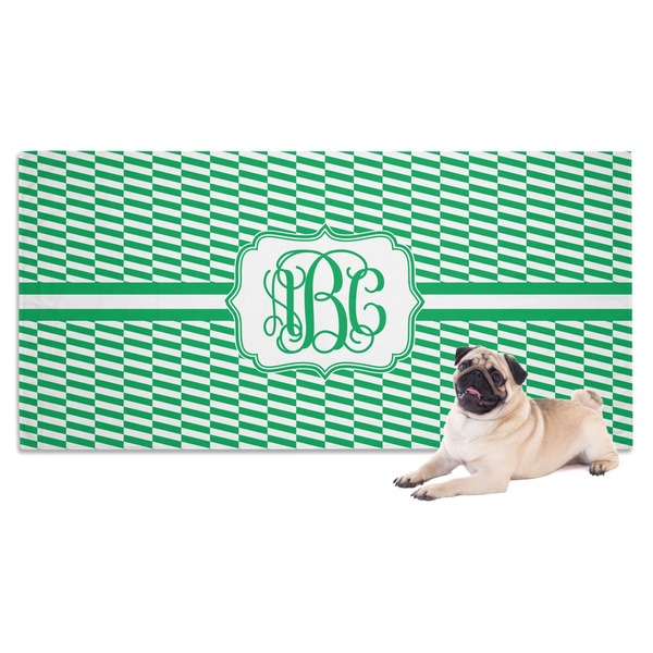 Custom Zig Zag Dog Towel (Personalized)
