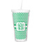 Zig Zag Double Wall Tumbler with Straw (Personalized)
