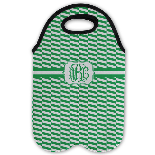 Zig Zag Double Wine Tote - Flat (new)