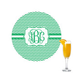 Zig Zag Printed Drink Topper - 2.15" (Personalized)