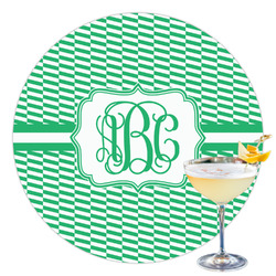 Zig Zag Printed Drink Topper - 3.5" (Personalized)